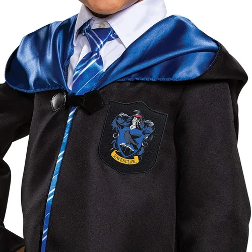 Vista 3 de Capa de Harry Potter, túnica oficial de Hogwarts Wizarding World, accesorio de vestir clásico para niños