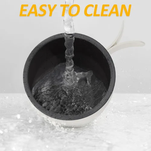 Vista 12 de HYTRIC Olla eléctrica portátil de 2 litros con mango plegable, olla eléctrica antiadherente con doble control de potencia para campamento