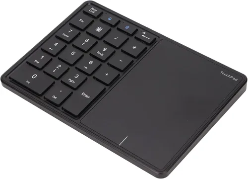 Vista 7 de LICAEVEY Bloc numérico, teclado numérico inalámbrico 2 en 1, 22 teclas, diseño de panel táctil, teclado de contabilidad inanciera para laptop, PC