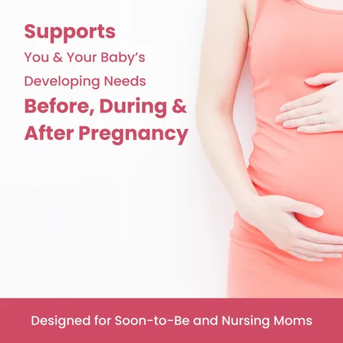 Vista 6 de Mother's Promise Multivitamínico prenatal y posnatal para mujeres Vitaminas prenatales líquidas sin azúcar para mujeres con folato, colina