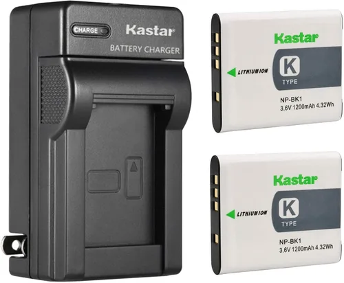 Vista 5 de Kastar - Cargador de batería de pared para Sony NP-BK1 NP-FK1, cargador Sony BC-CSK, Sony Cyber-Shot DSC-W180, Cyber-Shot DSC-W190, Cyber-Shot
