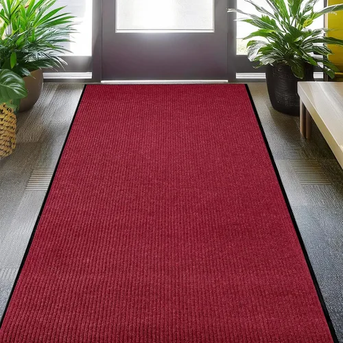 Vista 38 de LuxUrux Tapete de goma duradero para puerta, resistente, interior/exterior, fácil de limpiar, impermeable, patio, garaje, tapete comercial