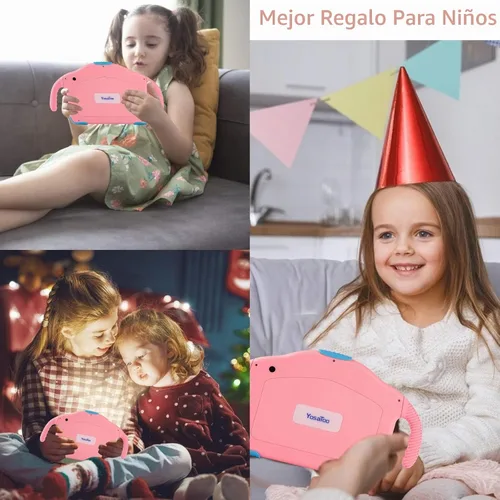 Vista 7 de Tableta para niños de 7 pulgadas para niños de 3 a 7 y 32 GB con funda WiFi Youtube Control parental, tabletas Android para niños pequeños Software