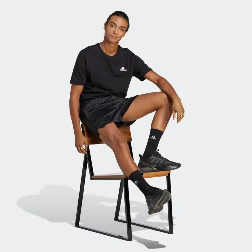 Vista 4 de Adidas Camiseta con logotipo pequeño bordado para hombre Essentials