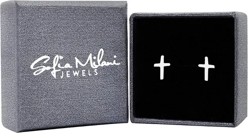 Vista 2 de SOFIA MILANI - Pendientes Mujer Plata 925 - Pendiente Cruz - 20902, Plata, no aplica