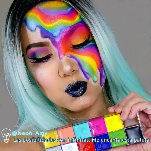 Vista 6 de CCbeauty - Juego de pintura al óleo y pinceles para maquillaje profesional