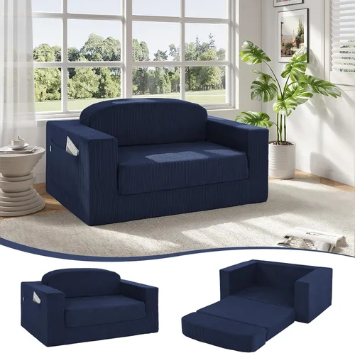 Vista 15 de MeMoreCool Sofá cama convertible, sofá cama plegable tamaño Queen, sofá cama extraíble con almohadas, sofá futón plegable para dormitorio, sala