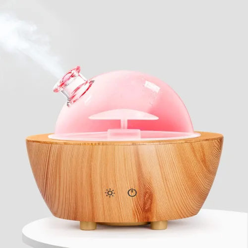 Vista 7 de Difusores de Aceite Esencial de Vidrio, Difusor de Aromaterapia de 280 ml para Aceites Esenciales de Habitación Grande, Humidificador de Niebla Fría