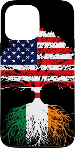 Vista 23 de iPhone 16 Ireland Born Irish Family Roots Irish American US Flag Gift Case