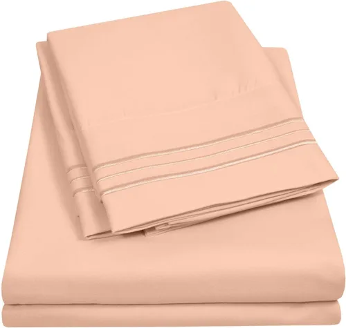 Vista 19 de Juego de sábanas extrasuaves de tamaño individual, ropa de cama transpirable y lujosa con correas elásticas integradas para las esquinas, colección