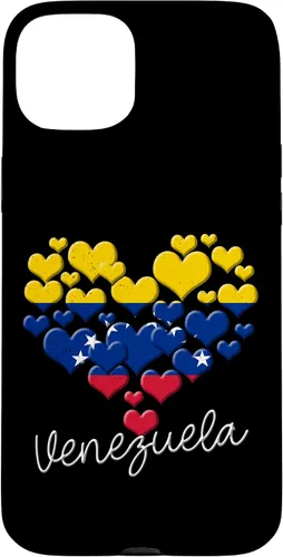 Vista 9 de Funda para iPhone 17 con diseño de corazón hispano con bandera venezolana con orgullo de Venezuela