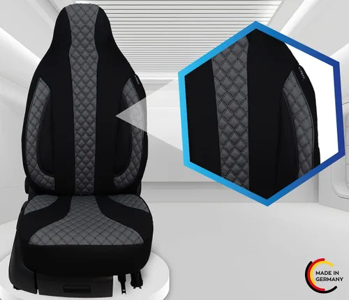 Vista 8 de Bremer Sitzbezüge Fundas protectoras para conductor, hechas a medida, fundas de asiento compatibles con Ducato, Weinsberg, Adria, Dethleffs