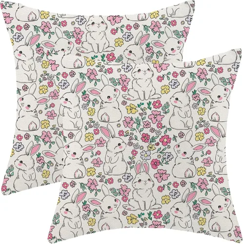 Vista 21 de Fundas de almohada para el Día de San Valentín de 16x16 pulgadas, juego de 2, rosas, corazones de amor, fundas para almohadas de San Valentín