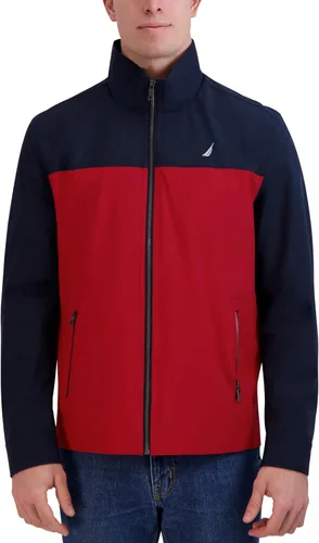 Vista 10 de Nautica - Chaqueta bomber de golf para hombre, ligera, con cremallera completa, cortavientos, atlética, para exterior Ártico Ártico