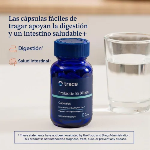 Vista 2 de Oligoelementos, Probiótico 55 Mil Millones, Cápsulas, 30