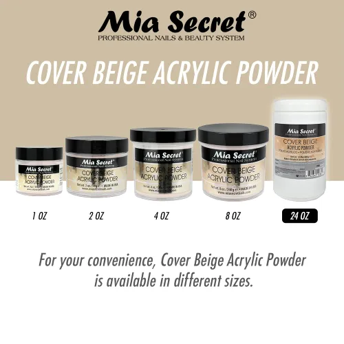 Vista 4 de Mia Secret Cubierta de polvo acrílico beige - 1.5 lbs
