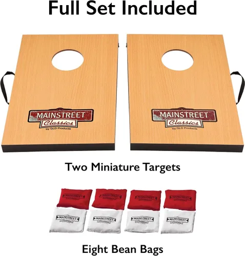 Vista 2 de Mainstreet Classics Micro Bean Bag Toss: Travel Sized, (15.7 "x 10.5" Boards) Mini juego de juegos Cornhole