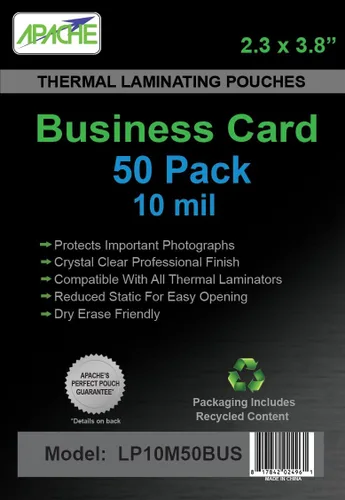Vista 10 de Apache Map Banner Size Laminating Pouches, 3 Mil, 5 Pack, 18 x 120 Inch Pouch Size Laminating Sheets, Thermal Laminator Compatible, Super Clear