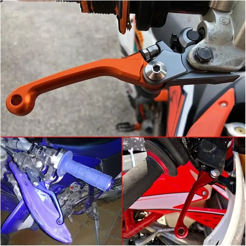 Vista 6 de Para Yamaha XT250X XTZ125 XT 250 X XTZ 125 2003-2009 2010 2011 2012 2017 Palancas de embrague de freno pivotante CNC para motocicleta Dirt Bike