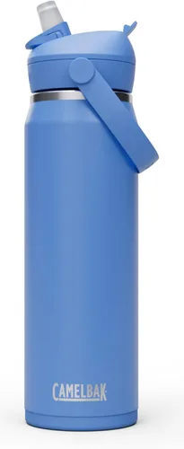 Vista 42 de CamelBak - Thrive - Botella de agua con tapa y pajilla, 20 onzas - Aislante de acero inoxidable, color negro