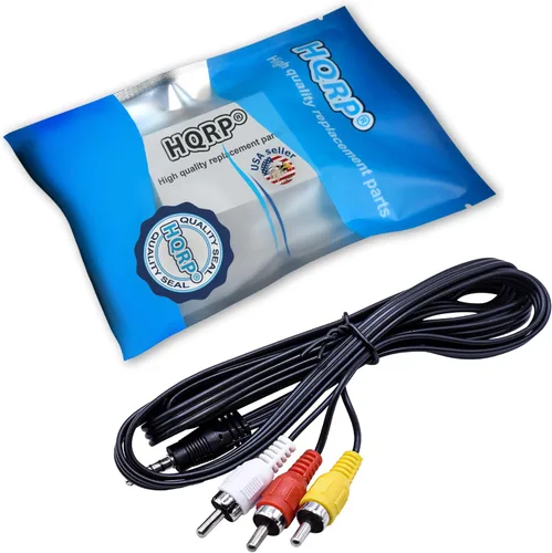 Vista 2 de HQRP Cable de audio y video AV compatible con videocámara Panasonic PV-DV200, PV-DV200D, PV-DV201, PV-DV201D, PV-DV202, PV-DV202D