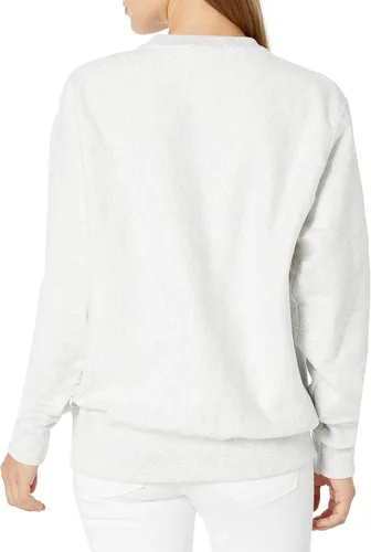 Vista 2 de Champion Sudadera para mujer, tejido inverso, sudadera de forro polar de gran tamaño con cuello redondo para mujer