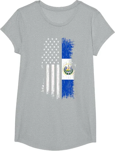Vista 81 de Camiseta de la bandera de Estados Unidos salvadoreño - Camiseta de El Salvador USA