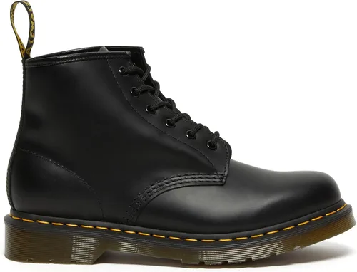 Vista 5 de Botines de piel lisa Dr. Martens 101 para mujer, color negro liso