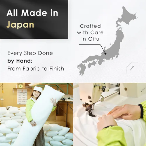 Vista 5 de Comodo Almohada corporal de lujo de clase alta (fabricada en Japón, 60 x 20 pulgadas) Dakimakura almohada para personas que duermen de lado