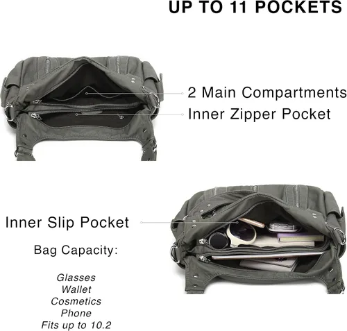 Vista 4 de Scarleton Bolso de mano para mujer, monederos para mujer, bolsos de hombro para mujer, H1292