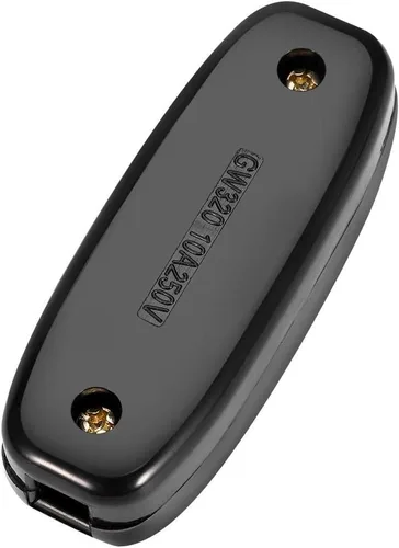 Vista 6 de Interruptor de cable en línea, botón de encendido/apagado de 10 A, 250 V, interruptor de alimentación en línea, lámpara de escritorio, interruptor