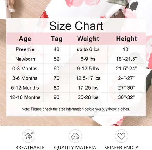 Vista 6 de fioukiay Ropa de bebé para niñas, conjuntos de mameluco acanalado para niños pequeños, conjuntos de ropa de otoño e invierno