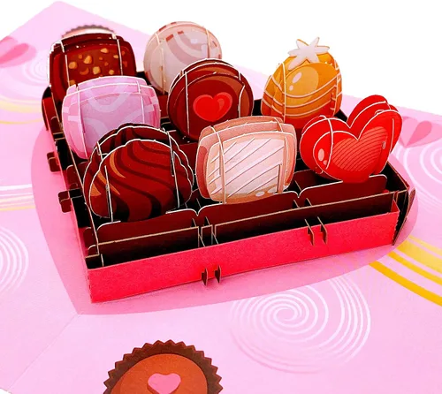 Vista 9 de Liif Tarjeta de felicitación 3D para el día de San Valentín, aniversario, compromiso, boda, felicitaciones, pensando en ti, gracias, tarjetas