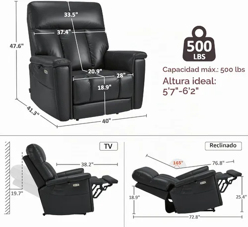 Vista 2 de MCombo 500lbs silla de elevación resistente para ancianos, 28 "asiento Negro