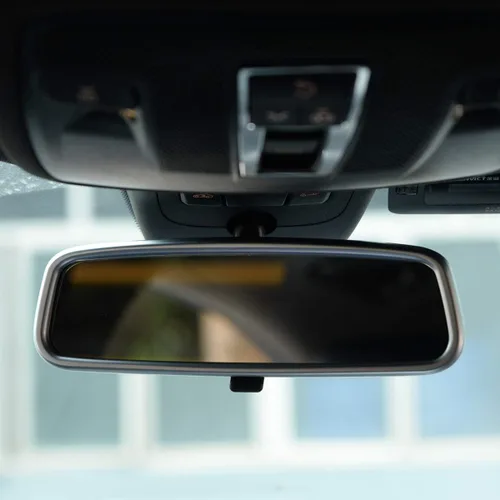 Vista 3 de YIWANG Marco de espejo retrovisor interior cromado ABS para Mercedes Benz CLA GLA A B Clase W176 W246