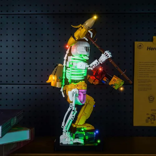 Vista 3 de Kit de luces LocoLee Compatible con Lego Peely Bone Fortnite 77072 - Solo luces, SIN ladrillos, accesorios de iluminación compatibles con Lego 77072