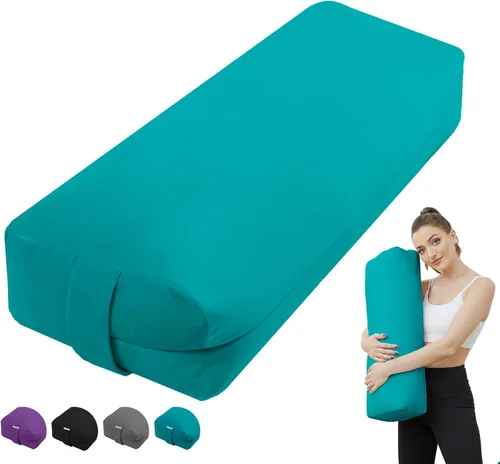 Vista 9 de Rectangular Yoga Bolster Pillow for Restorative Yoga