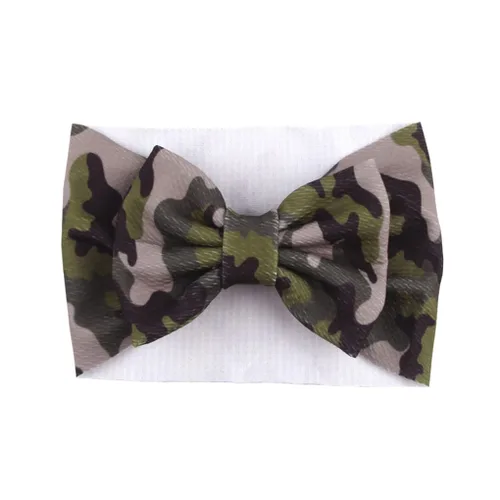 Vista 2 de BBTDIN Diadema de turbante de camuflaje para bebés y niñas BBG81 (A1-turbante)