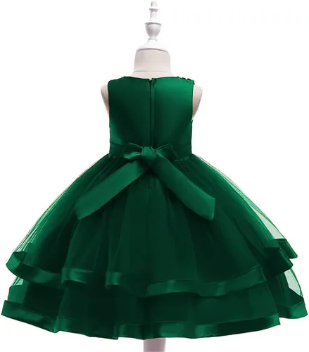 Vista 3 de COMISARA - Vestido formal para niña, para boda o desfile, tallas 6M-9T