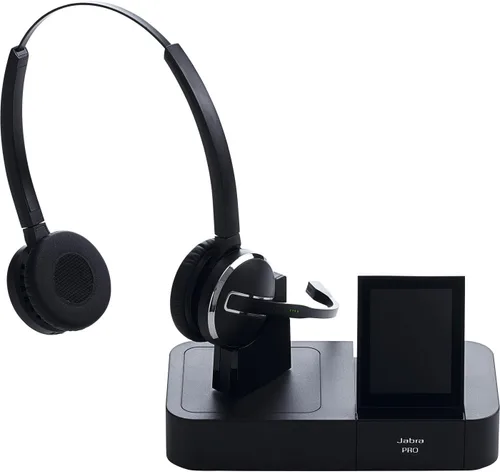 Vista 2 de [Renovado] Jabra PRO 9460 Duo - Auriculares de comunicación unificados inalámbricos profesionales
