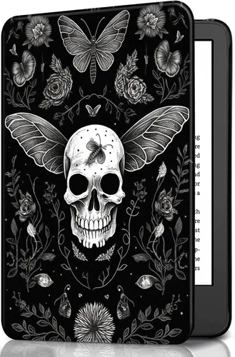 Vista 11 de Funda para Kindle básico de 6 pulgadas (11.ª generación), múltiples ángulos, piel sintética, delgada, con función de encendido y apagado automático