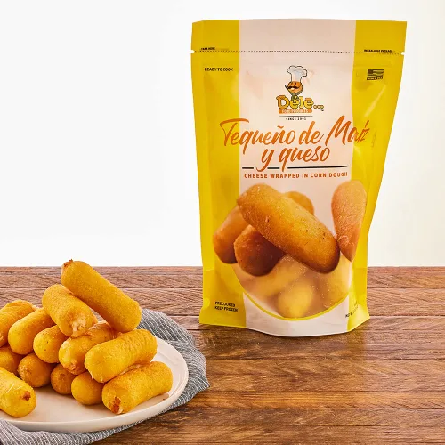 Vista 7 de DELE FOOD Tequeños de Queso congelados – Palitos de queso venezolano envueltos en masa – Aperitivo congelado precocido listo para calentar en horno