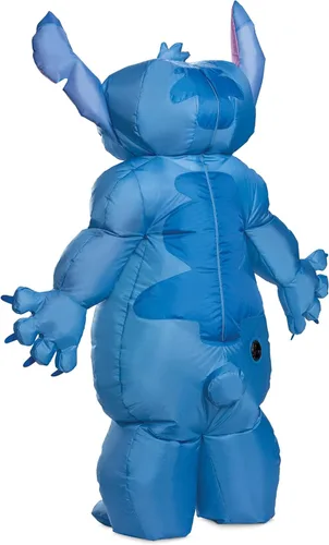 Vista 4 de Disguise Disfraz inflable para adultos Stitch, Azul Patchwork