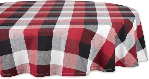 Vista 17 de DII Tri-Color Check Collection - Juego de servilletas 100% algodón, 20 x 20 pulgadas, color negro, 6 piezas