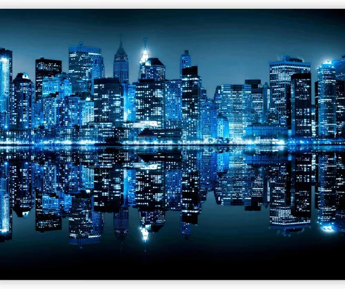 Vista 13 de artgeist Mural de pared Nueva York, 77 x 61 pulgadas, adhesivo autoadhesivo para pared, diseño de foto extraíble, decoración del hogar, paisaje