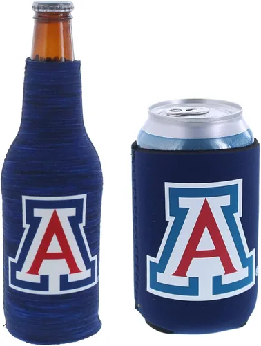 Vista 7 de College Team Color Logo Can & Bottle Holder Insulator Beverage Cooler Set
