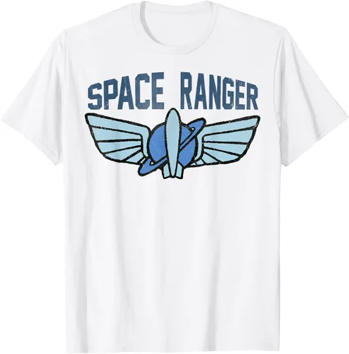 Vista 40 de Disney Pixar Toy Story 4 Buzz Lightyear Space Ranger Badge - Camiseta, Negro, S