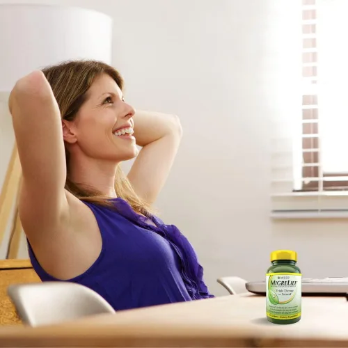 Vista 8 de Migrelief, Fórmula original, Terapia triple con puracol, 60 cápsulas, AKESO698423, paquete de de 1, 1, 1