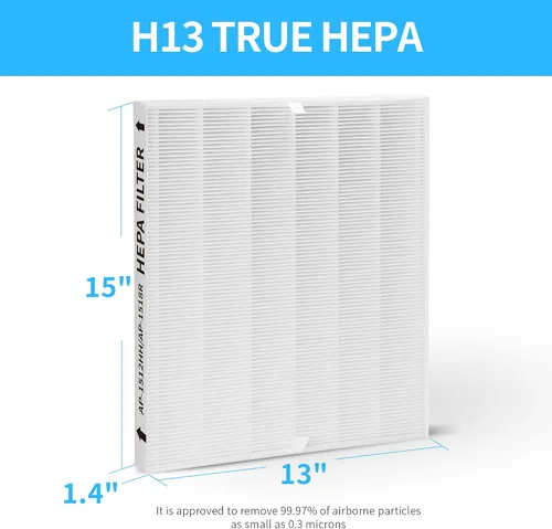 Vista 4 de Paquete de 2 filtros de repuesto AP-1512HH, compatibles con Coway AP-1512HH Mighty Purifier, parte # 3304899, con 4 filtros de carbono adicionales