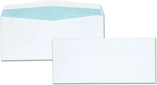 Vista 5 de Quality Park #10 Security Envelopes, White, box of 500 (90030) (Pack of 5)